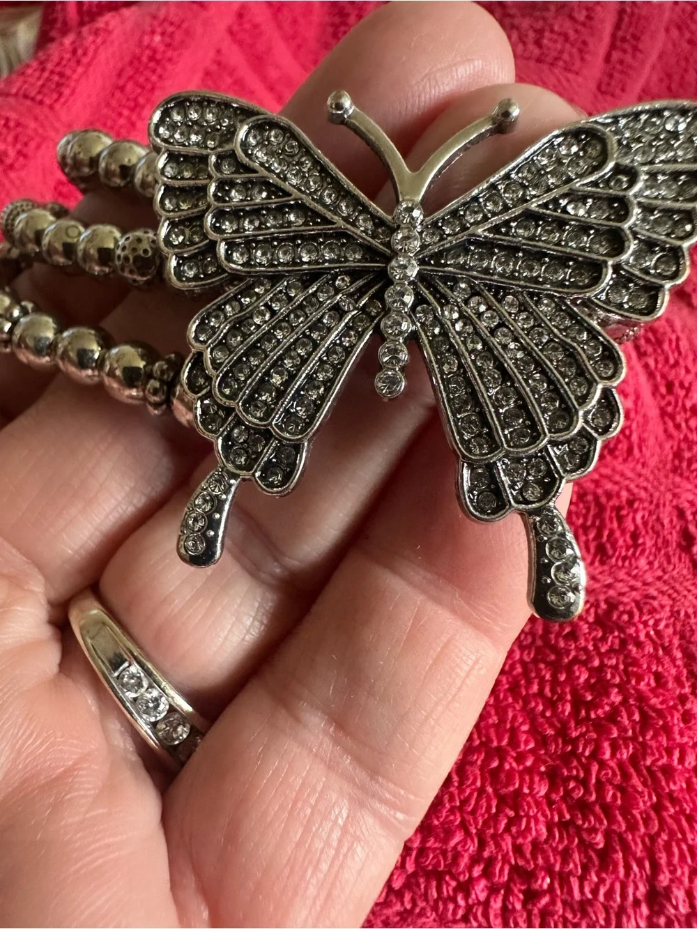 Butterfly elegant silver